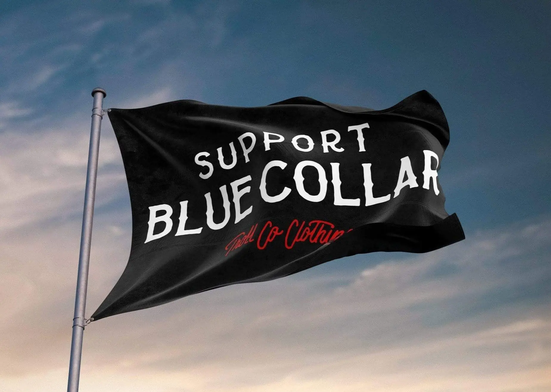 Barricade Double Sided Flag