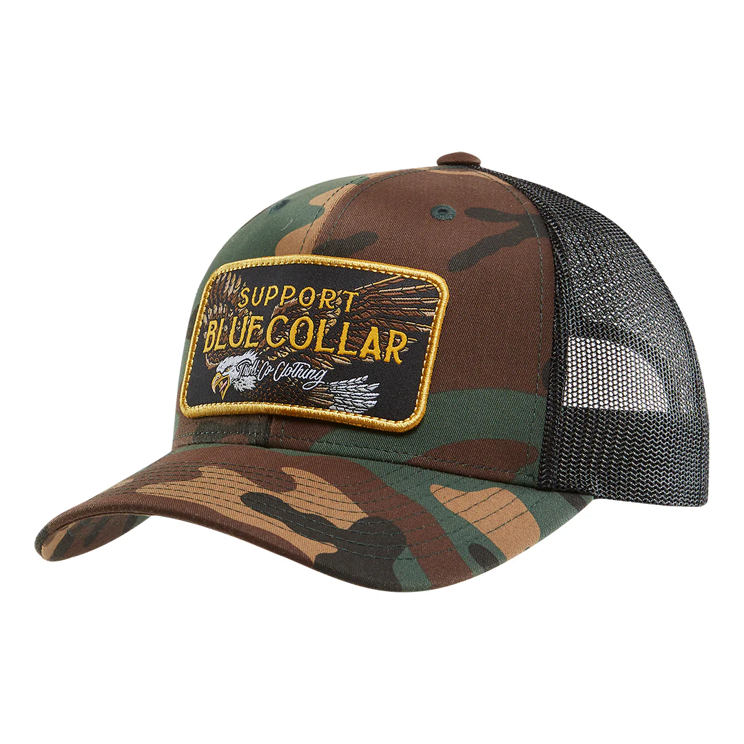 SBC Barricade Eagle Curved Brim Trucker Hat