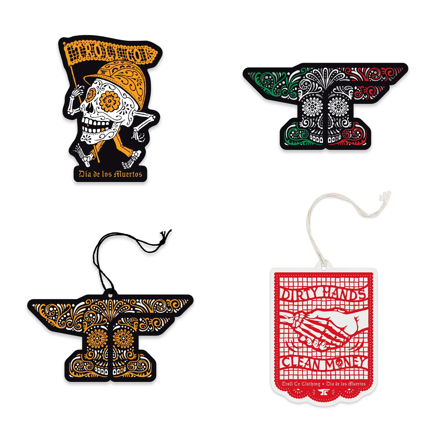 Day of The Dead Sticker Pack & Air Freshener Bundle - Image 2