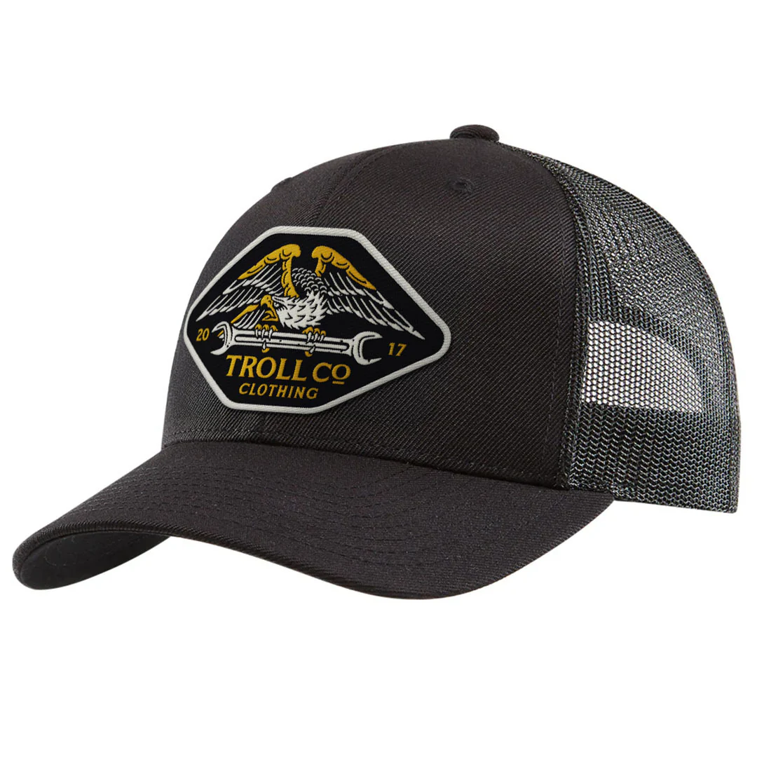 DHCM Wing Spanner Curved Brim Trucker Hat