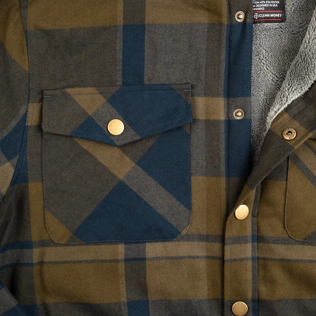 Men's Mack Sherpa Lined Flannel Jacket - Image 3