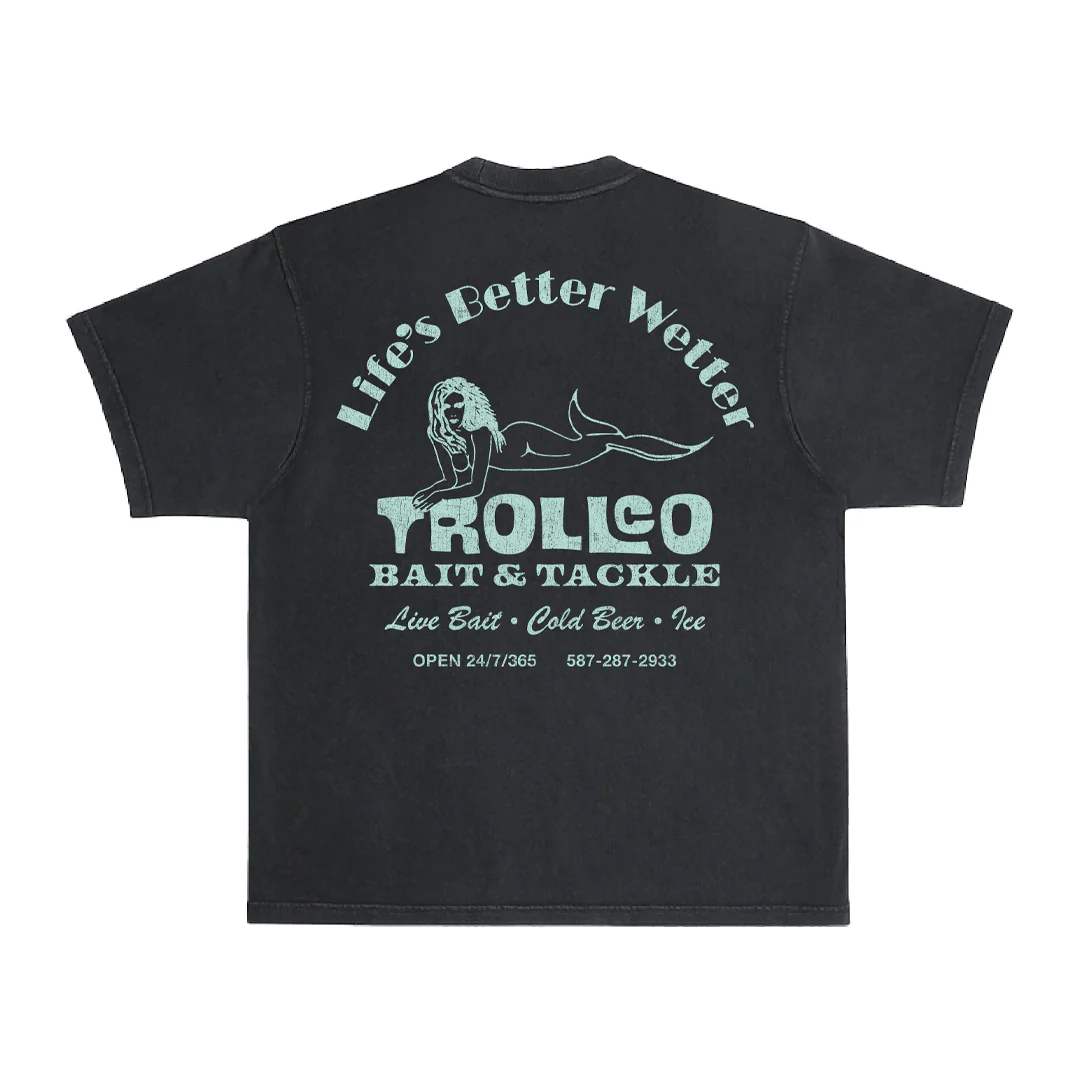 Men's Bait & Tackle Heavyweight Pigment Dye T-Shirt - Image 3