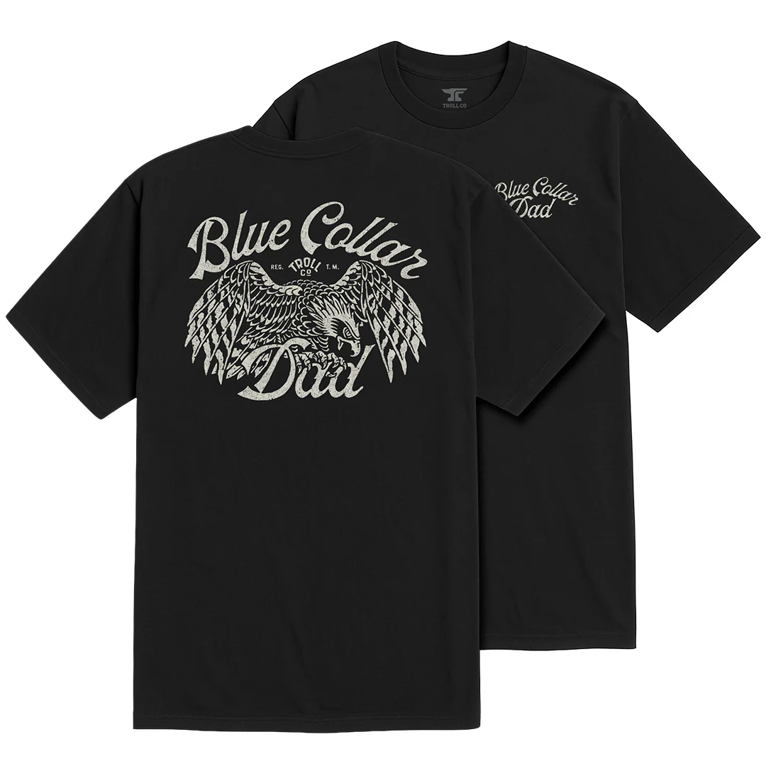Men's Blue Collar Dad Eagle T-Shirt