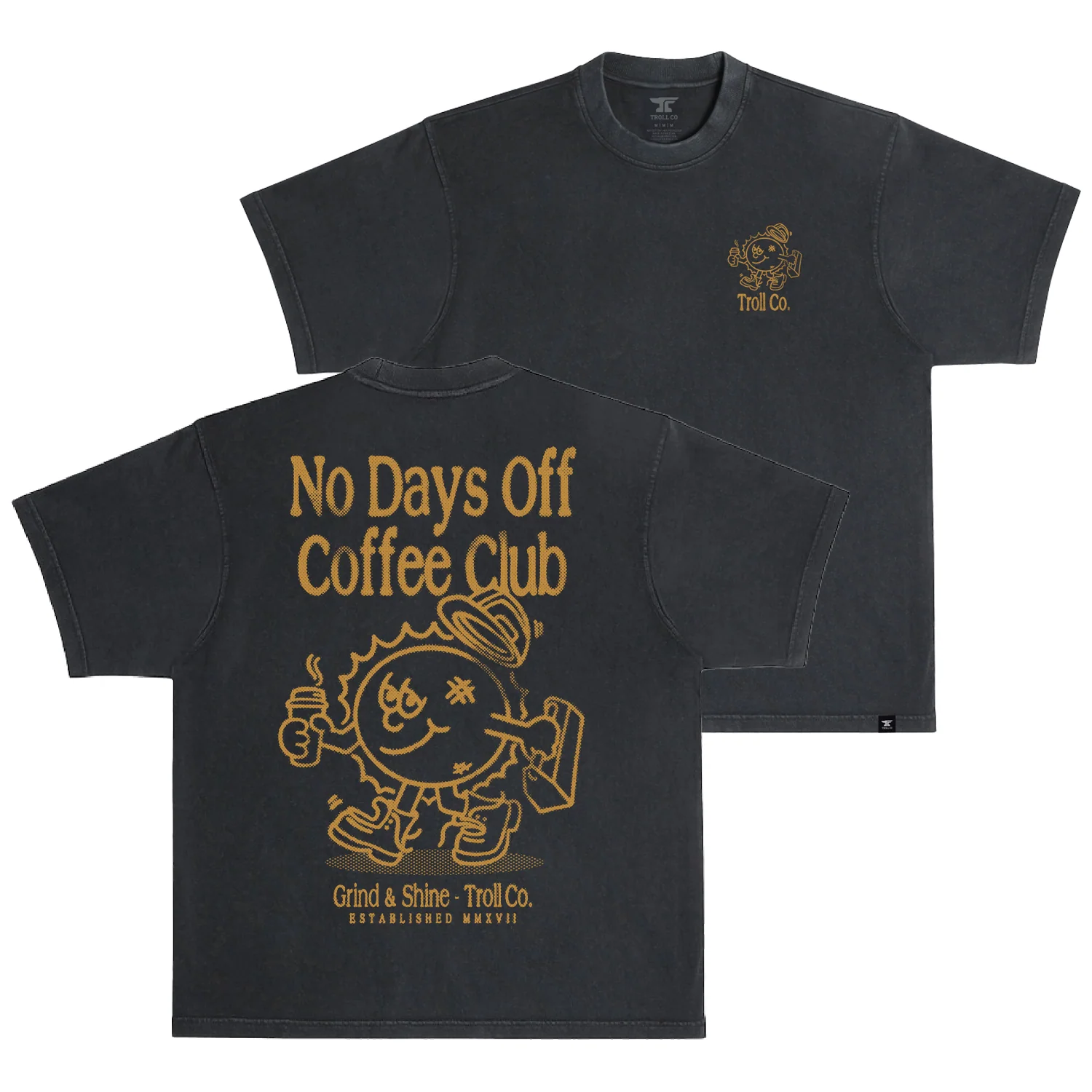 Men's Coffee Day Heavyweight Pigment Dye T-Shirt