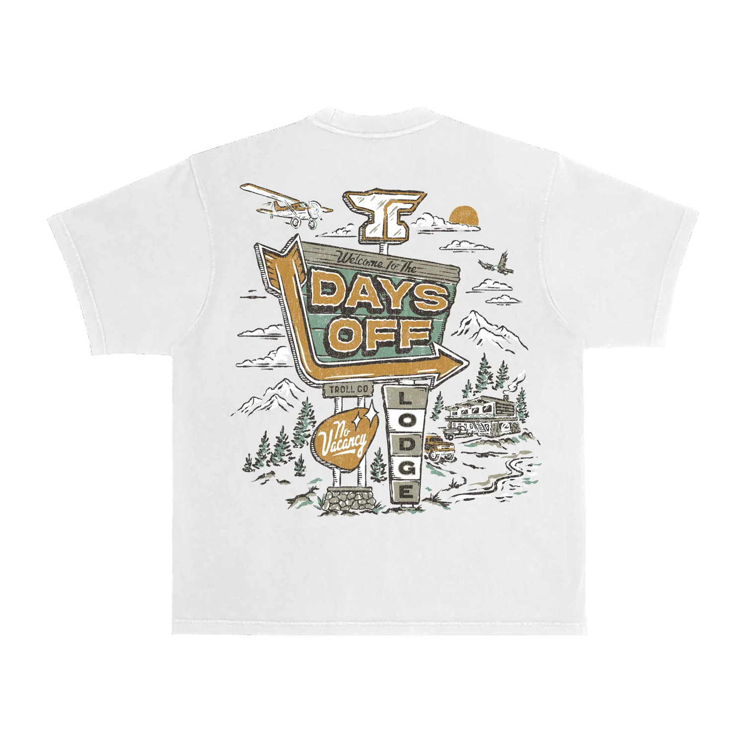 Men's Days Off Lodge Heavyweight Pigment Dye T-Shirt - Image 3