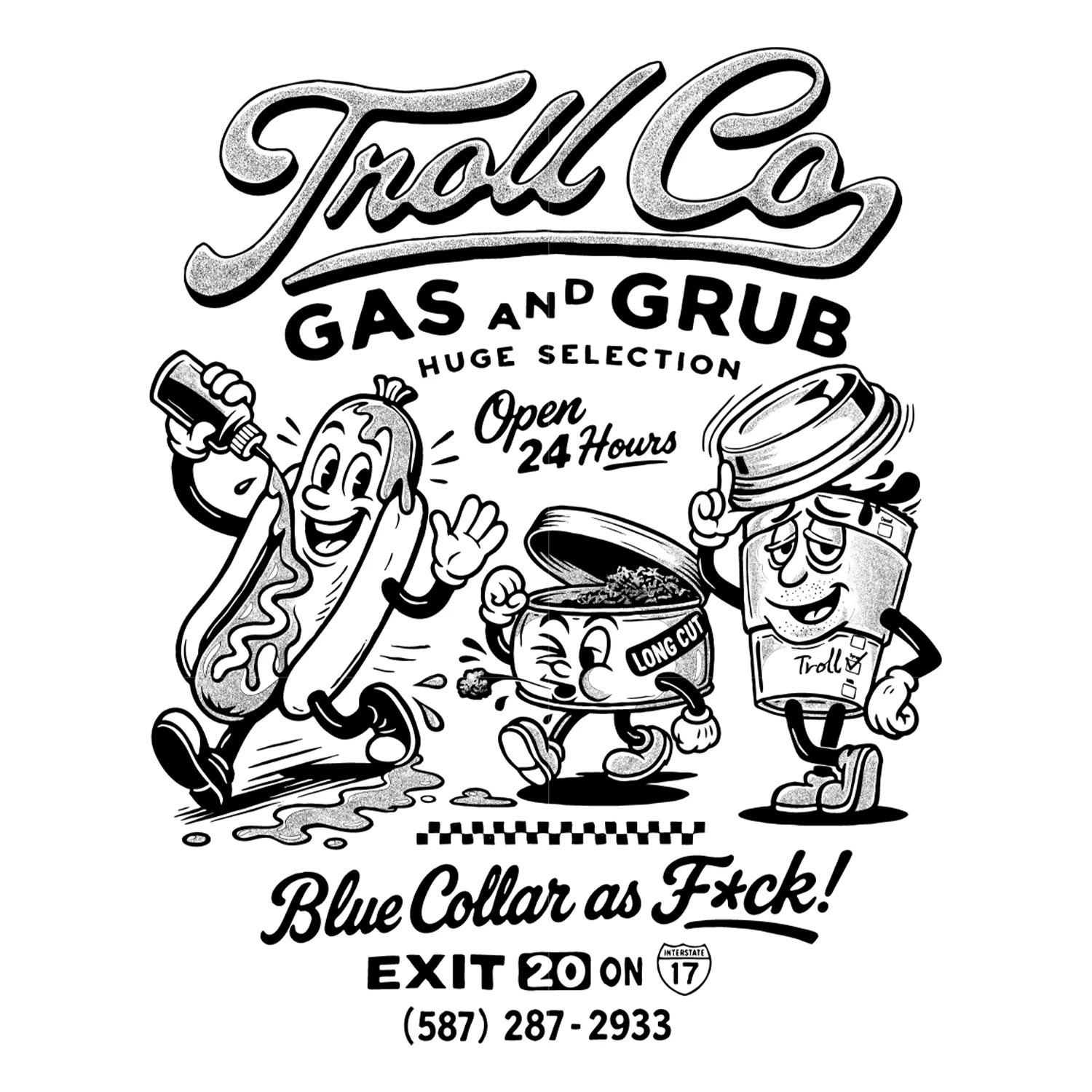 Men's Gas and Grub T-Shirt - Image 4