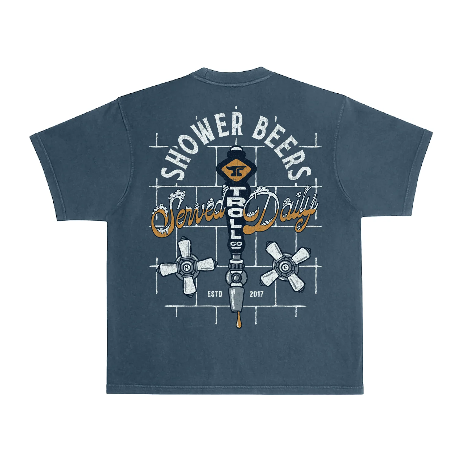 Men's Shower Beers Heavyweight Pigment Dye T-Shirt - Image 3