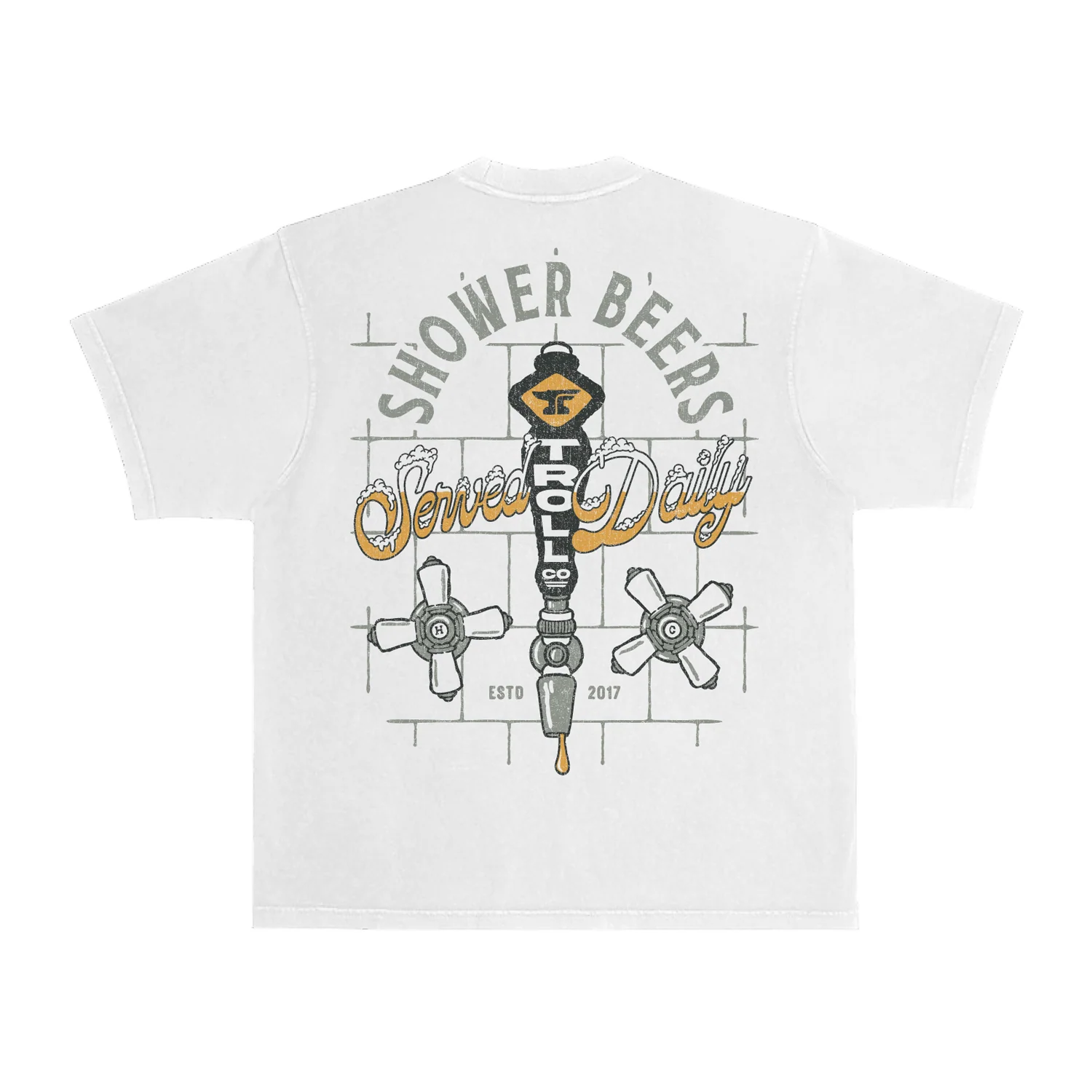 Men's Shower Beers Heavyweight Pigment Dye T-Shirt - Image 3