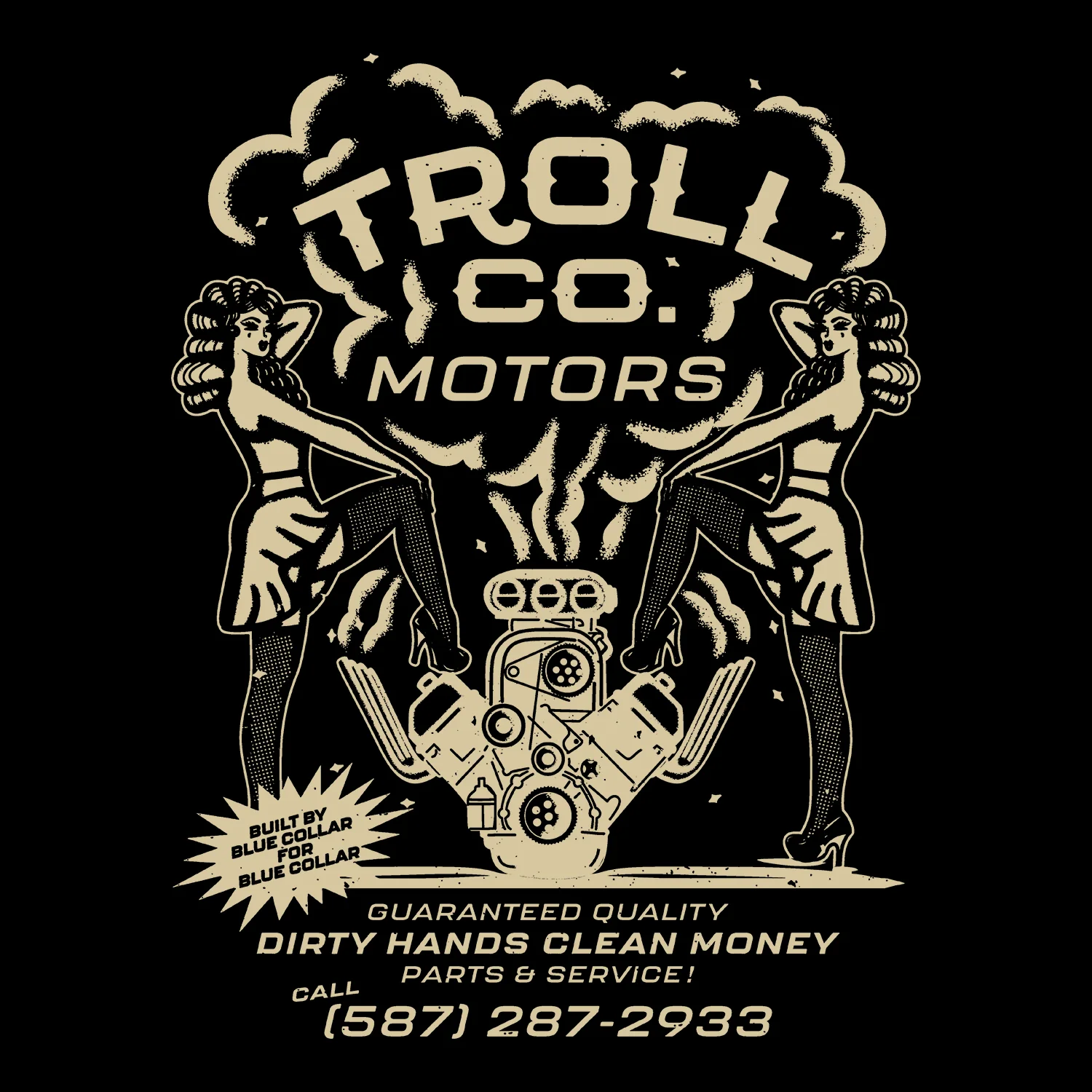 Men's Troll Co Motors Hoodie - Image 4