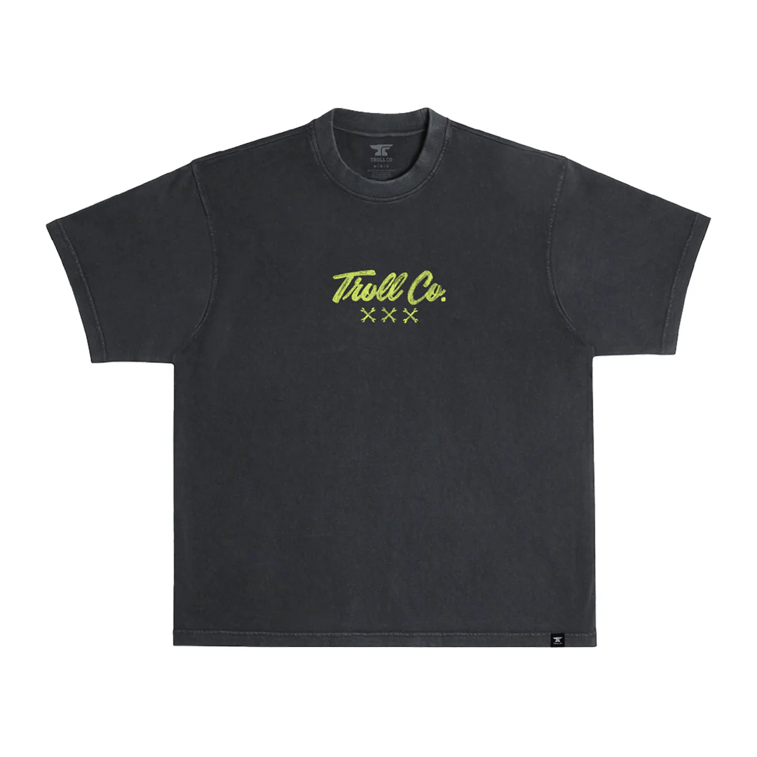 Men's WHUS XXX Glow In The Dark Heavyweight Pigment Dye T-Shirt - Image 2