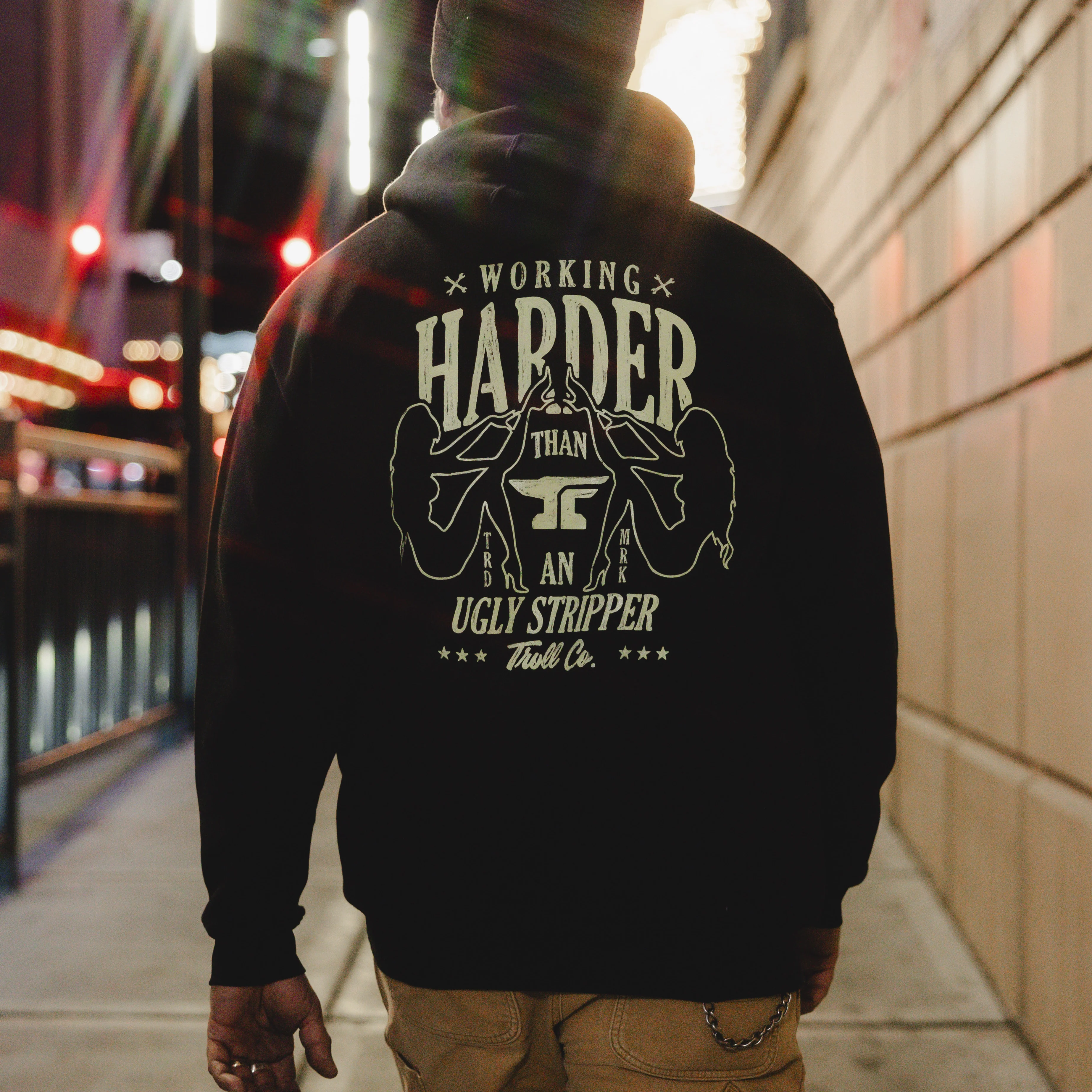 Men's WHUS XXX Glow In The Dark Hoodie - Image 4