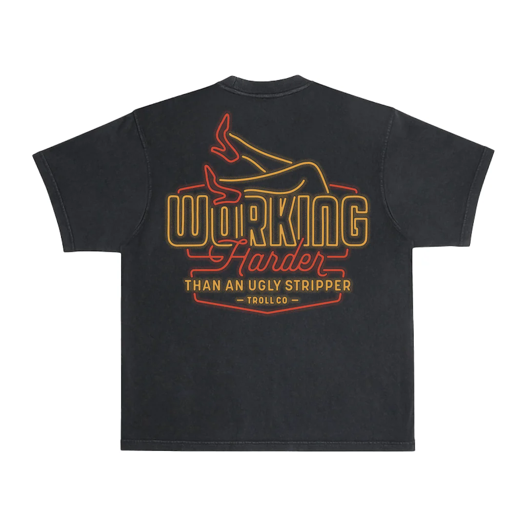 Men's WHUS Neon Heavyweight Pigment Dye T-Shirt - Image 3