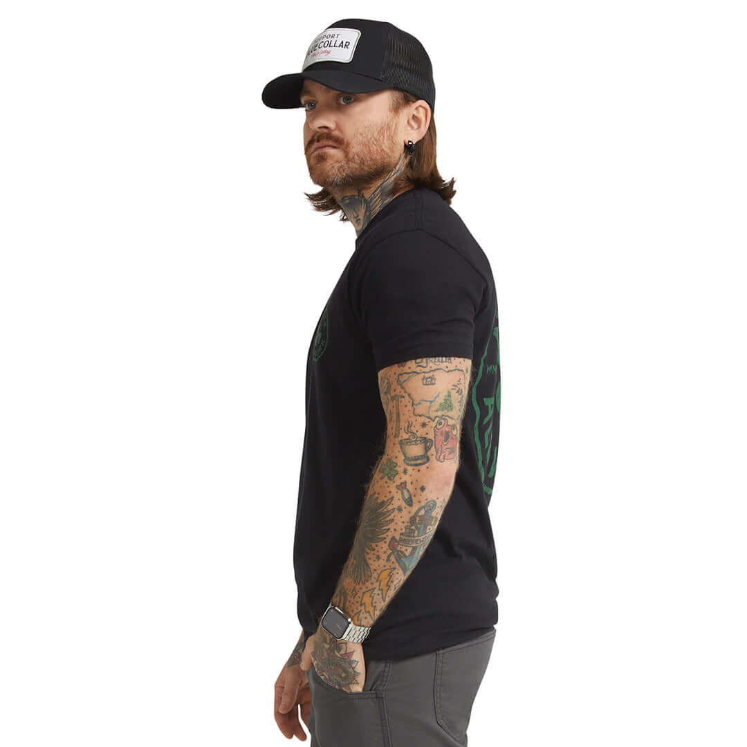 Men's NOLAW Broken Clover T-Shirt - Image 4
