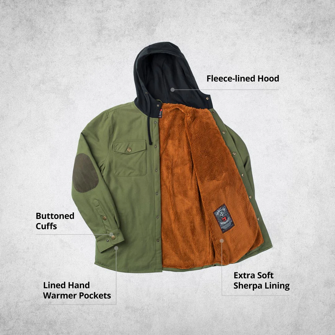 Men's Solid State Sherpa Lined Jacket - Image 3