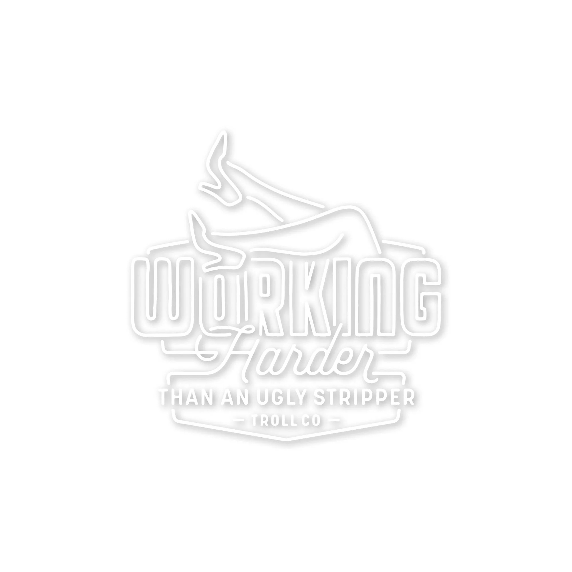 WHUS Neon Decal