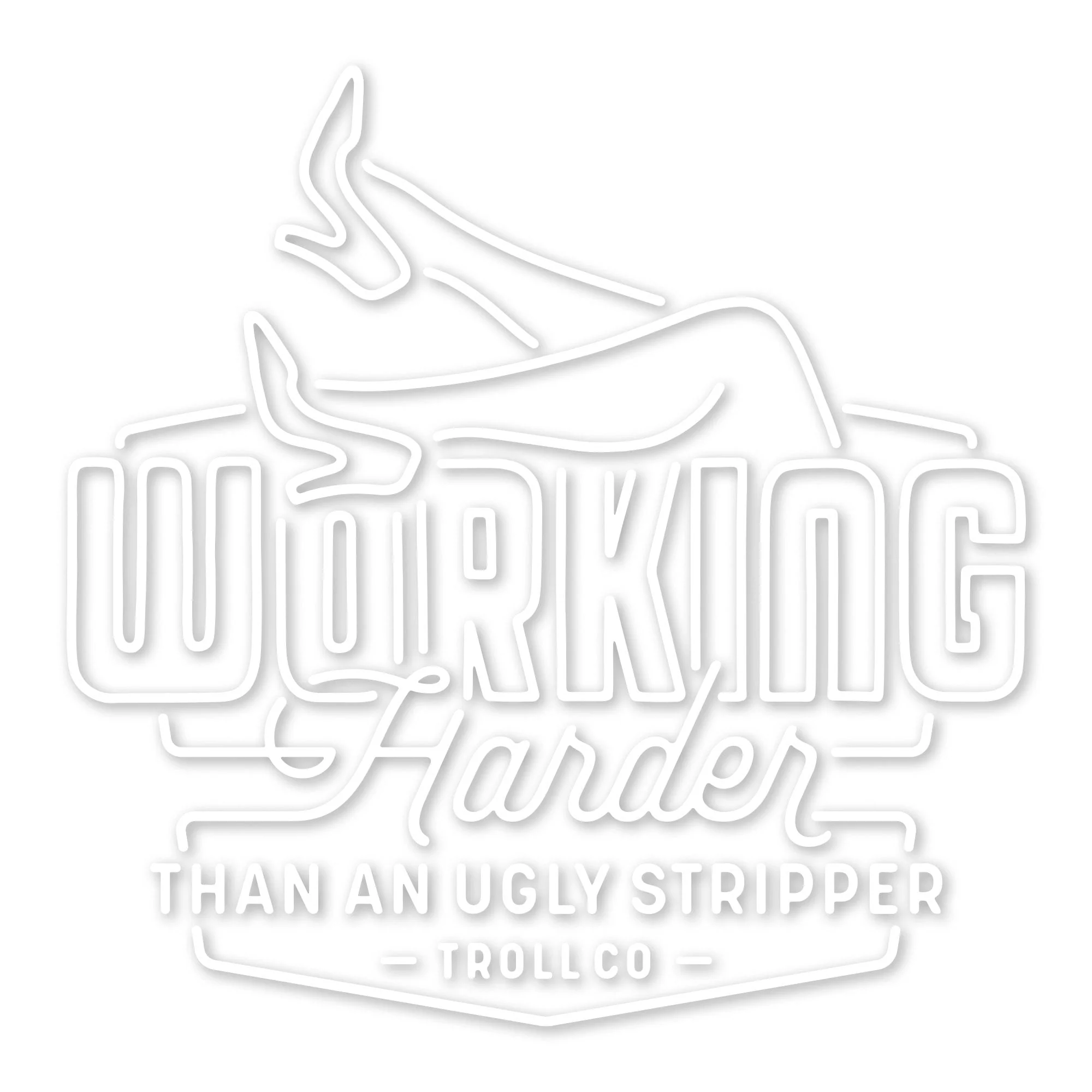 WHUS Neon Decal