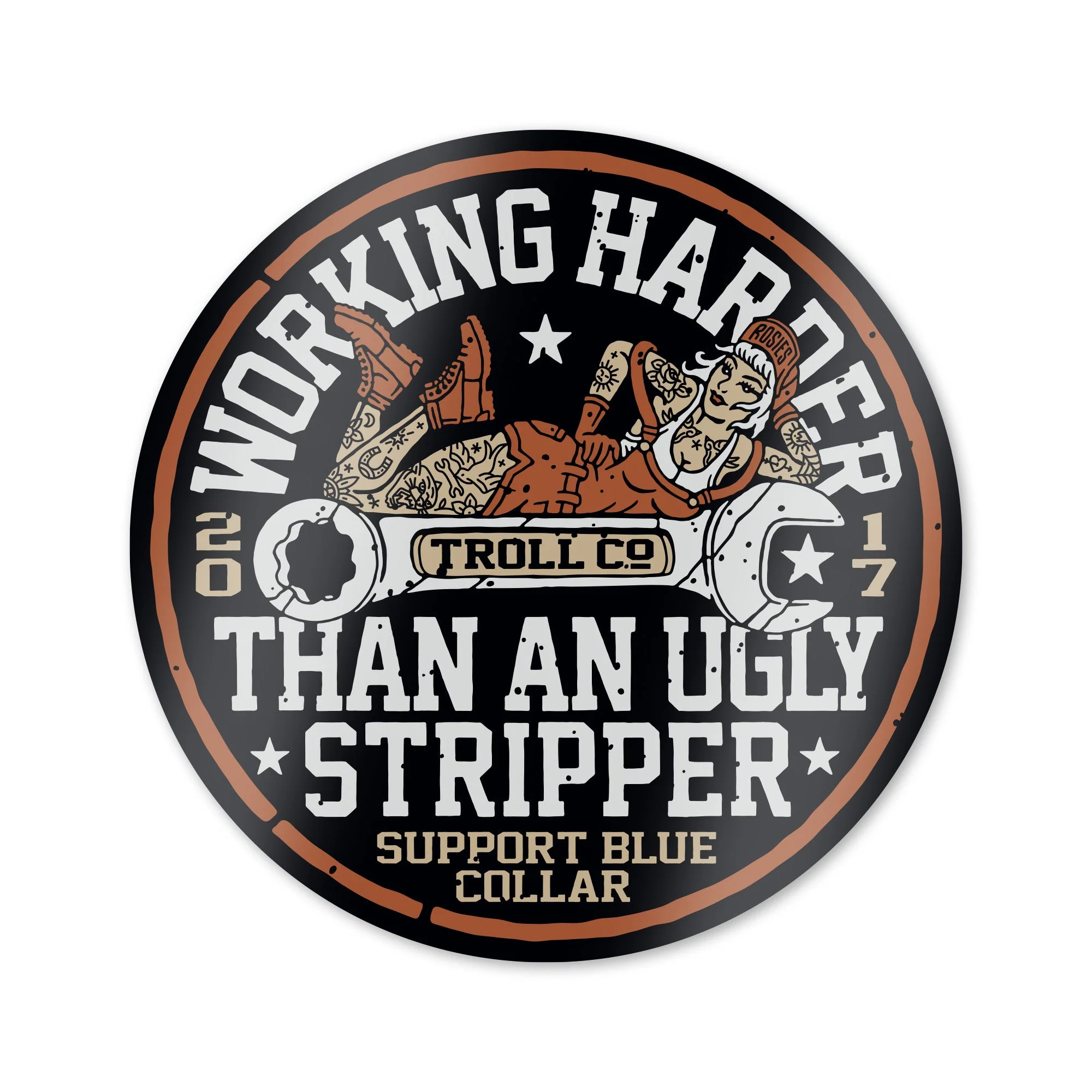 WHUS Poser Sticker